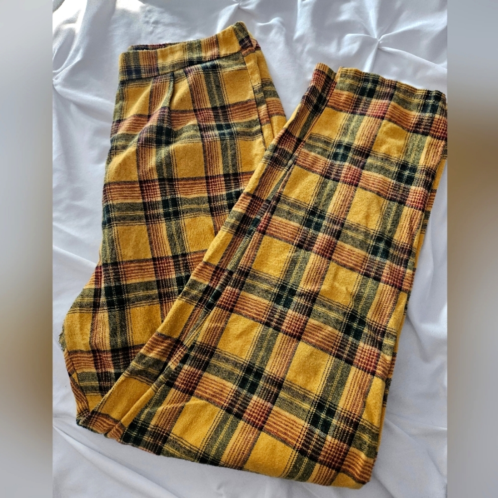 Yellow Plaid Pants